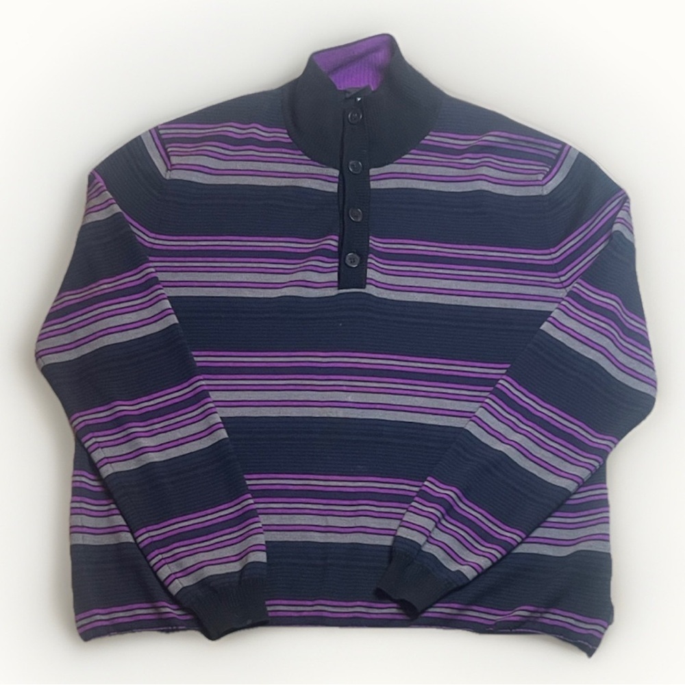 Hugo Boss 100% Virgin Wool Men's Striped Sweater sz XL